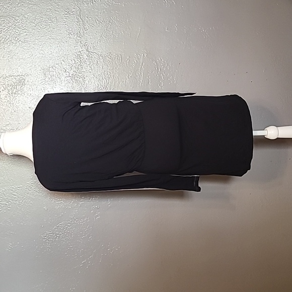 Bench Women's T-shirt dress small black/gray NWT long sleeve lined - Picture 2 of 9